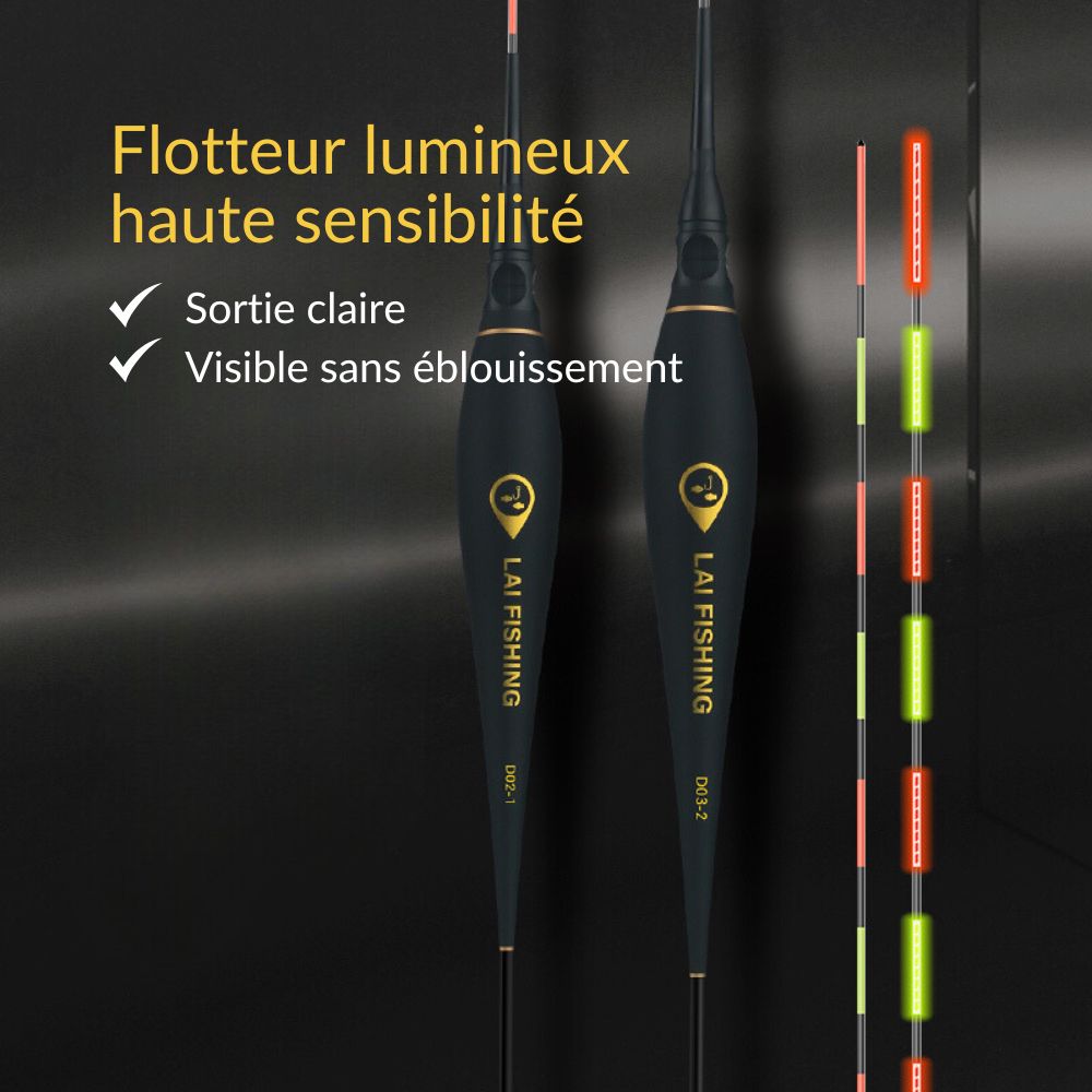 Flotteur Lumineux Lai Fishing Noir D-03