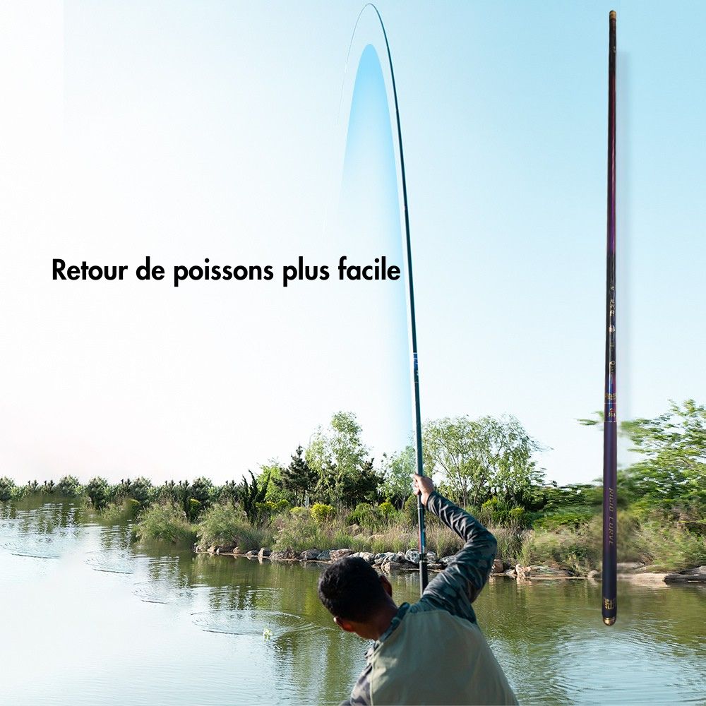 Canne au coup légère polyvalente - Série Violette II