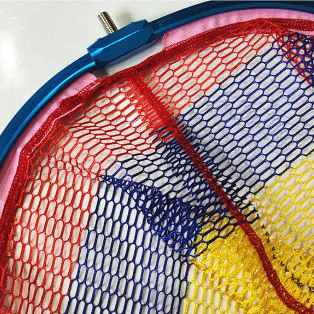 Tête d'épuisette pêche au coup multicolore - Diam. de vis : 8mm