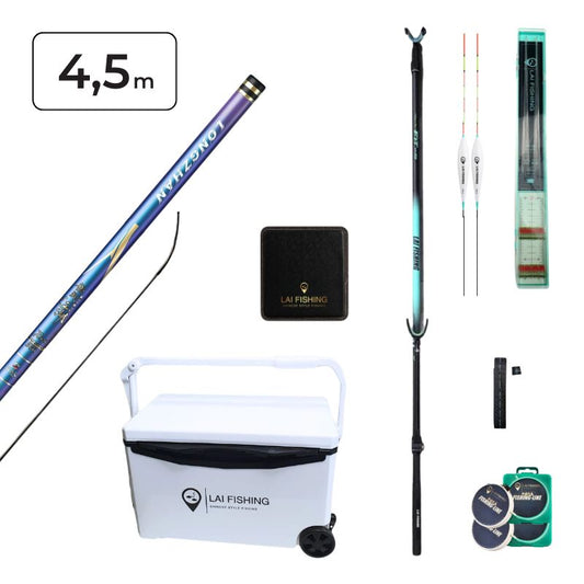 Kit de pêche au coup Dragon - 4.5m avec glacière