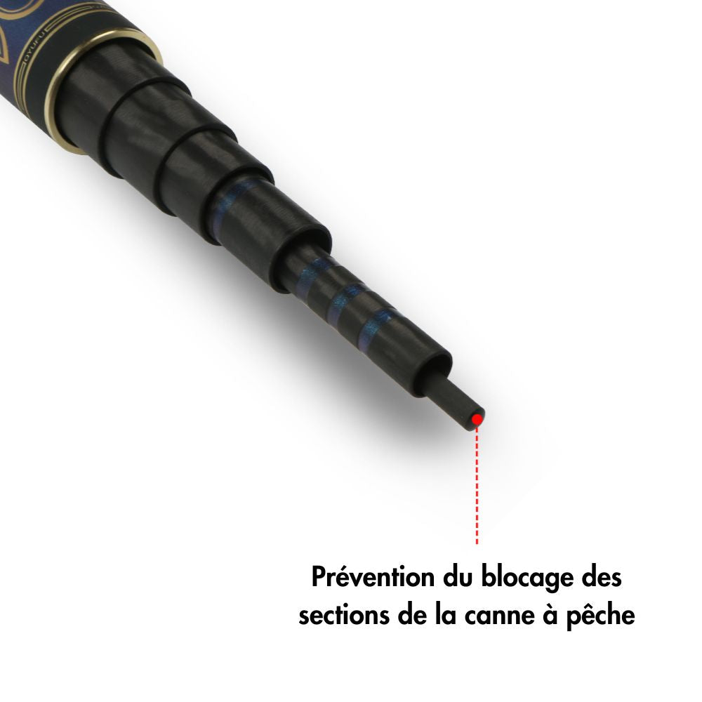 Canne à pêche chinoise Dragon x7 en carbone