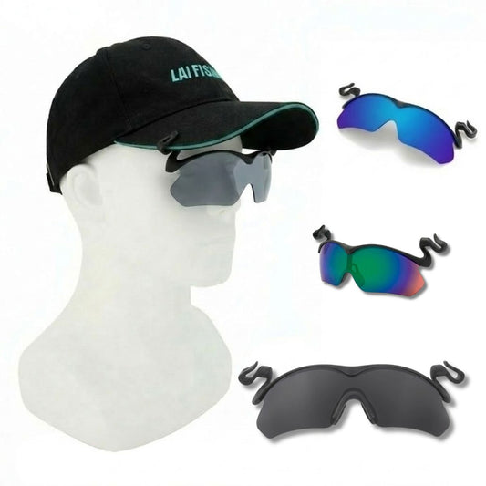 Lunettes Pêche Polarisantes à Clipser (Visière/Casquette) - Anti-Reflets