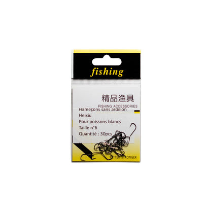 Hameçons sans ardillon Heixiu - 30pcs