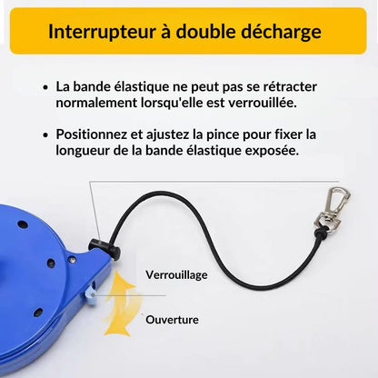 Dérouleur de securité 20M accroche pour canne