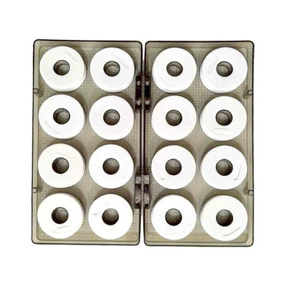 Boîte de rangement aimantée avec bobines plioirs de ligne