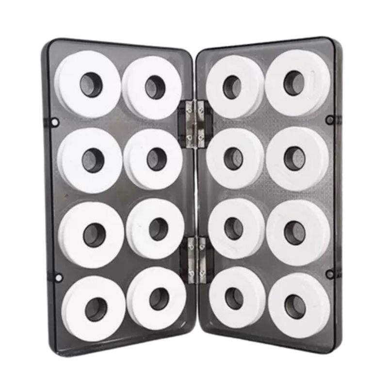 Boîte de rangement aimantée avec bobines plioirs de ligne
