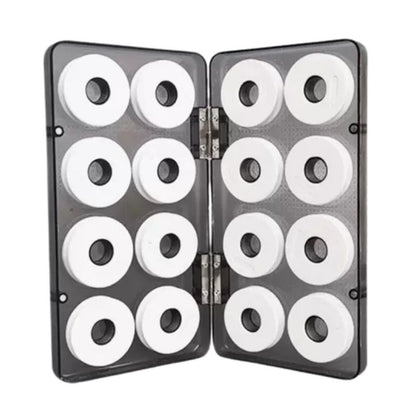 Boîte de rangement aimantée avec bobines plioirs de ligne