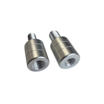 Lot de 2 Adaptateurs Pas de vis 8mm / 10mm pour Manche et Tête d'Épuisette