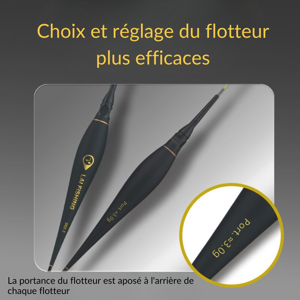 Flotteur Lumineux Lai Fishing Noir D-02