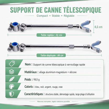 Support de canne télescopique 44cm
