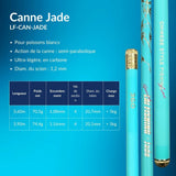 Canne au coup légère pour Poissons Blancs - Série Jade