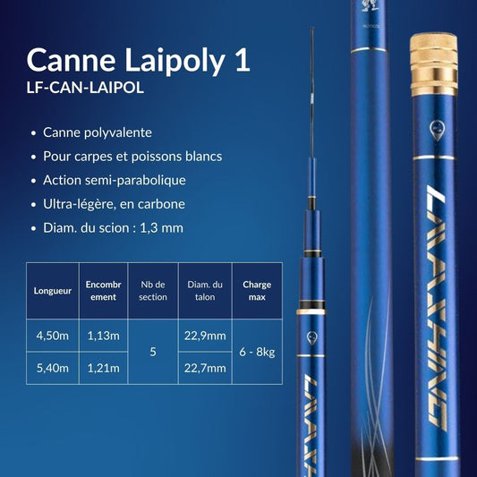 Canne à pêche au coup Lai Fishing - Série Laipoly 1