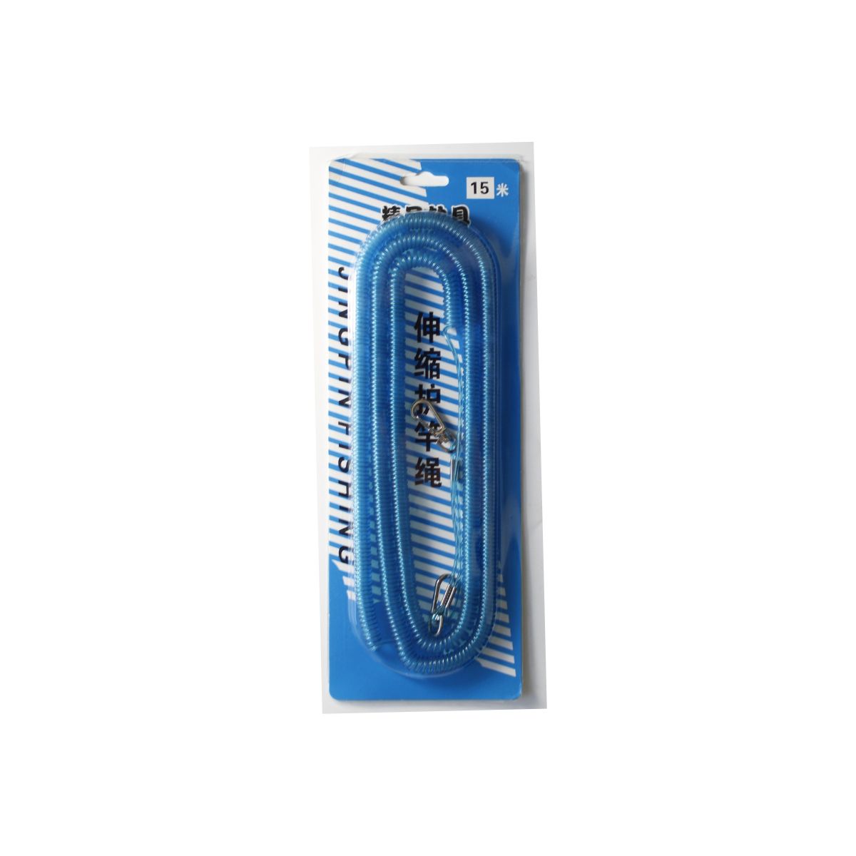 Cordon De Sécurité Élastique Pour Leurres De Pêche - Longueur 26 Cm (Extension 120 Cm) - Verrouillage Aluminium