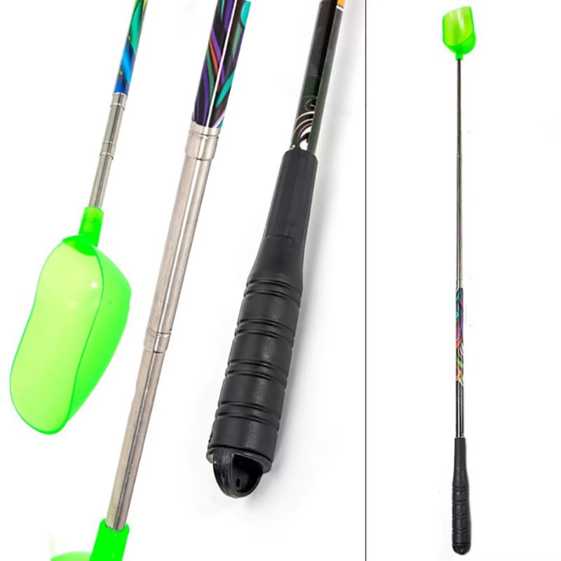 Cuillère télescopique de lancer d'amorces de pêche 84cm