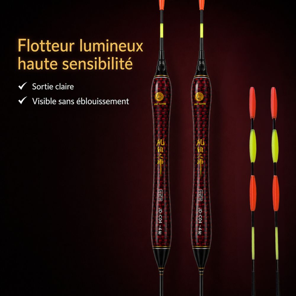 Flotteur Lumineux Lai Fishing Rouge et Noir