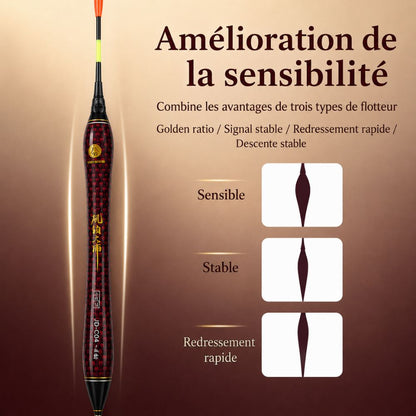 Flotteur Lumineux Lai Fishing Rouge et Noir