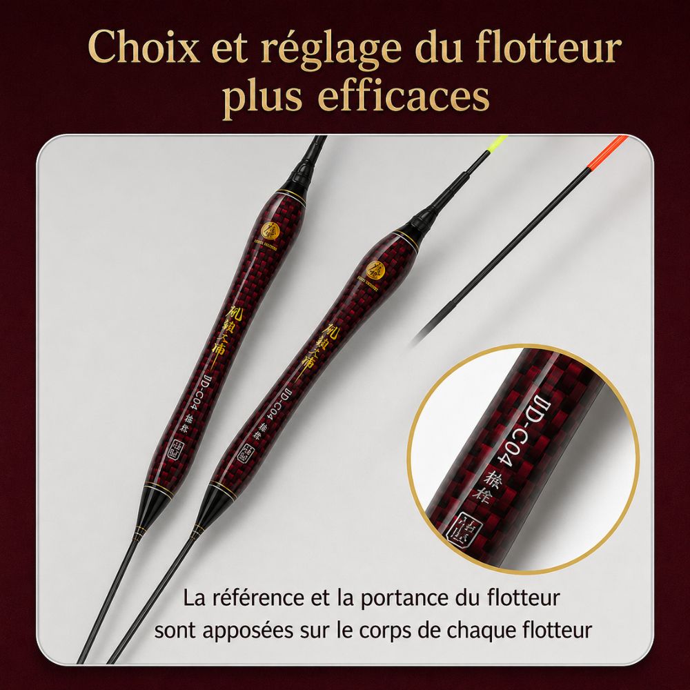 Flotteur Lumineux Lai Fishing Rouge et Noir