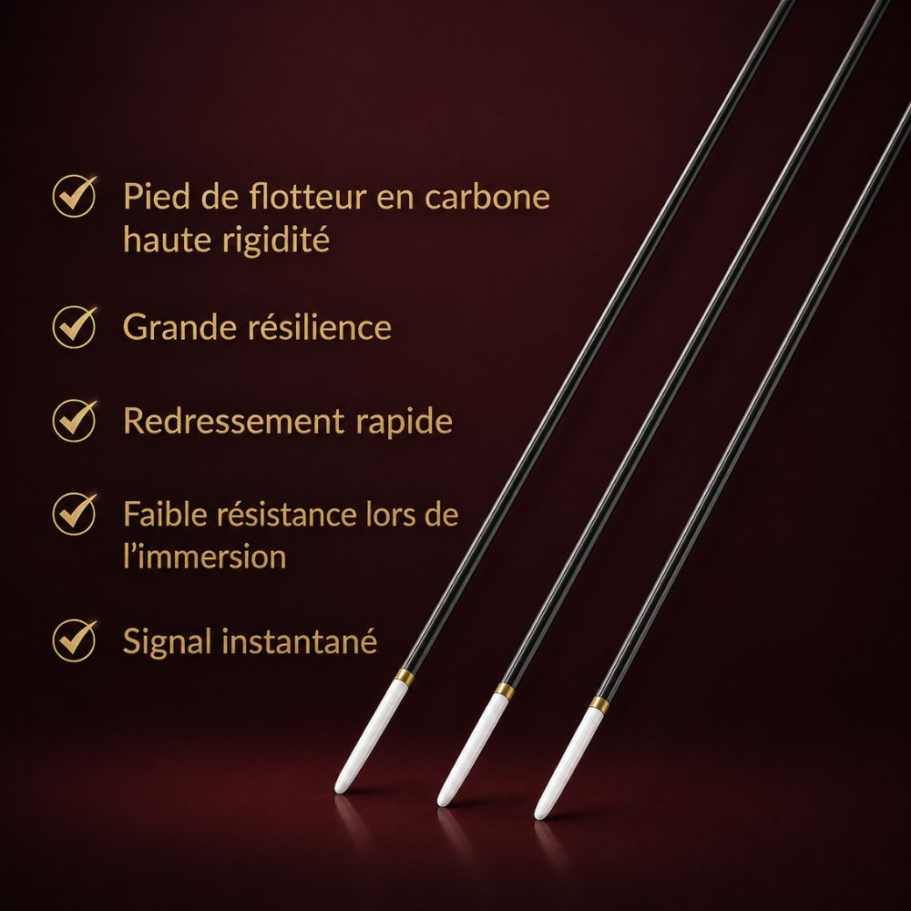 Flotteur Lumineux Lai Fishing Rouge et Noir