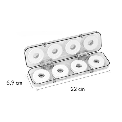 Boîte de rangement aimantée avec bobines plioirs de ligne