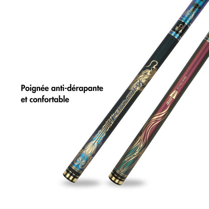 Canne à pêche chinoise Dragon x7 en carbone