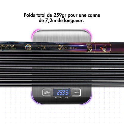 Canne au coup légère polyvalente - Série Violette II