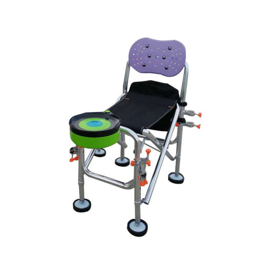 Siège de pêche pliable équipé