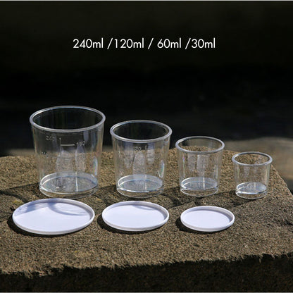 Flacon mesure pour dosage de la pate (lot de 4)