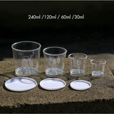 Flacon mesure pour dosage de la pate (lot de 4)