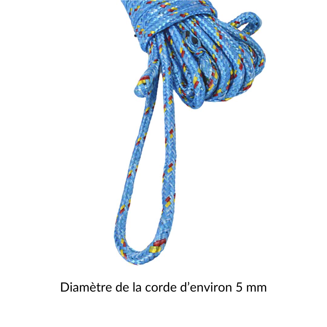 Grappin ancre avec Cordon 10M en nylon