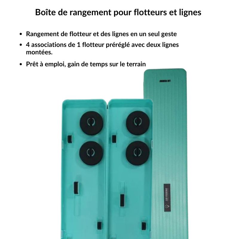 Boîte de rangement Lai Fishing pour flotteurs et de plioirs