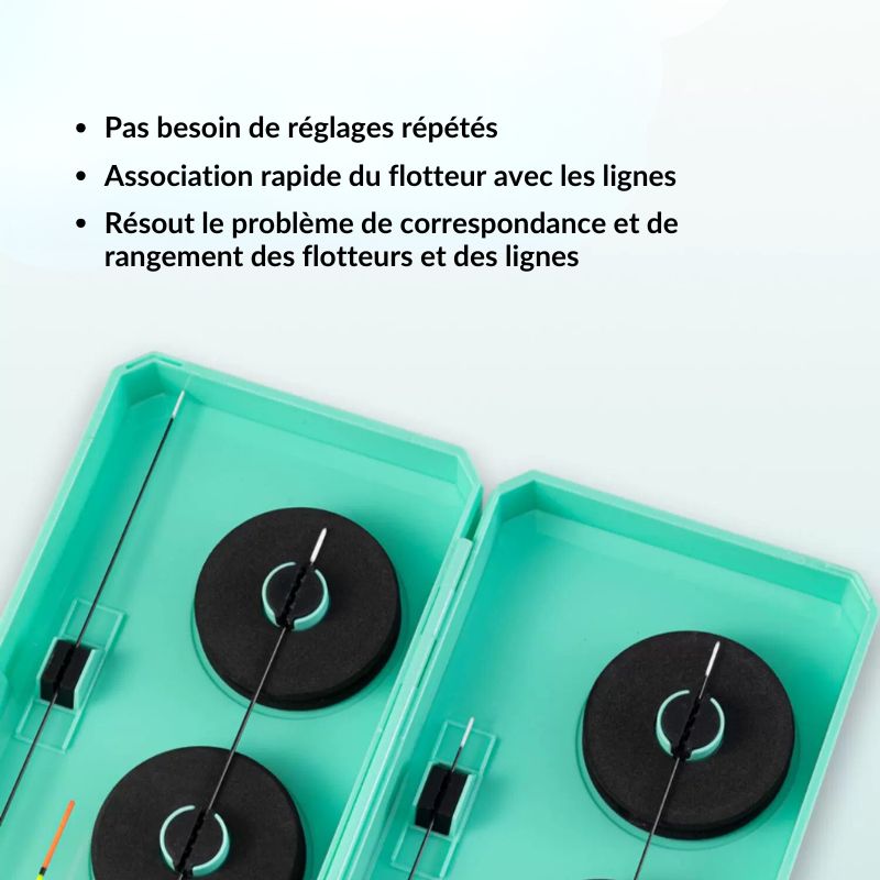 Boîte de rangement Lai Fishing pour flotteurs et de plioirs
