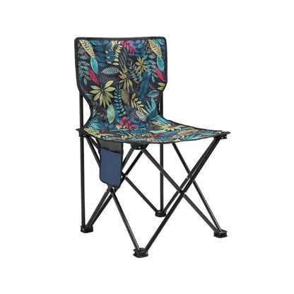 Chaise de pêche pliable avec motif jungle
